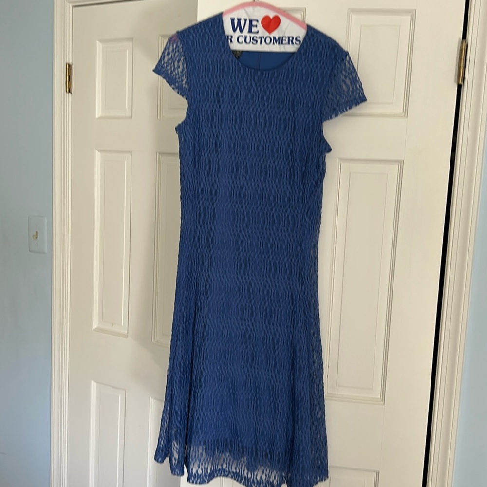 Periwinkle lace Alfani party dress size 12